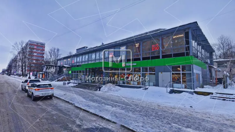 Ресторан с оборудованием Витрины, 700м, 2 этаж 2. Фасад с угла