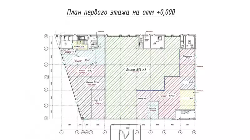 Лыжный 1, 34 м2 первый этаж 99. План объекта