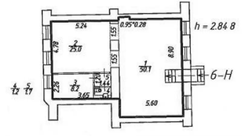 Аренда торгового помещения 87 м 1 этаж 99. План объекта