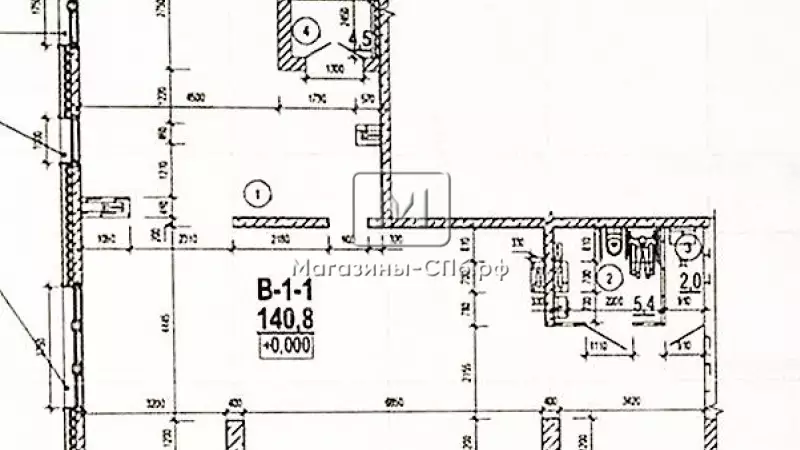 Угловое видовое в ЖК Бизнес класса 99. План объекта