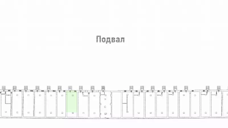 Аренда торгового помещения 106.9 кв.метров, Подвал этаж 99. План объекта