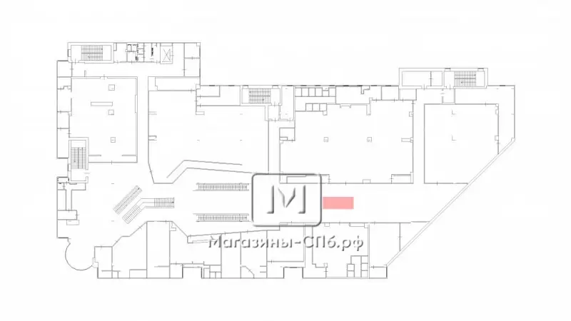 Островок у эскалатора 13 м2 99. План объекта