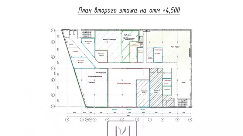 30 м2 рядом с Фикс Прайс в ТЦ 999. План поэтажный