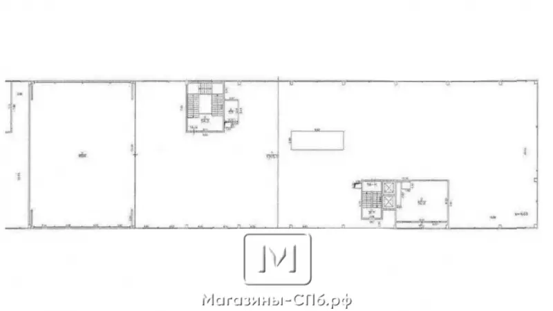 1831 м2 в 450 метрах от метро Комендантский пр. 99. План объекта