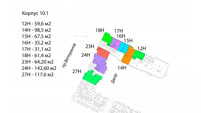 Продажа фасадное 117 м2 1 этаж 98. Фото объекта