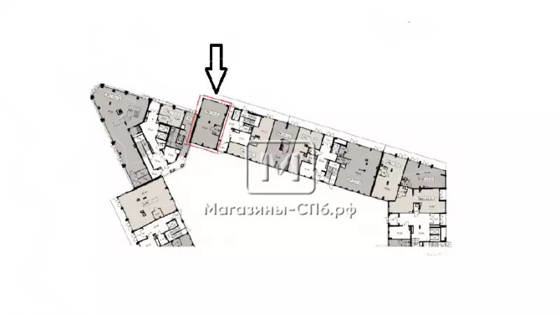 Продажа торговое 84,34 м2 999. План поэтажный