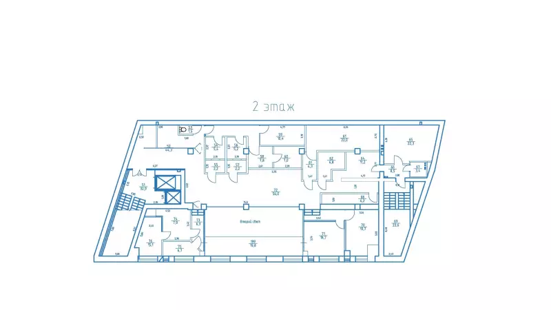 Офис/банк 313,3 м2 99. План объекта