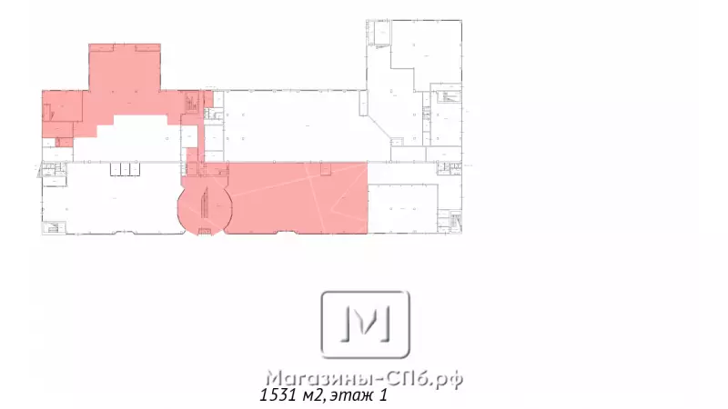 Автосалон, шоурум 2050 м2 с ЗУ 99. План объекта