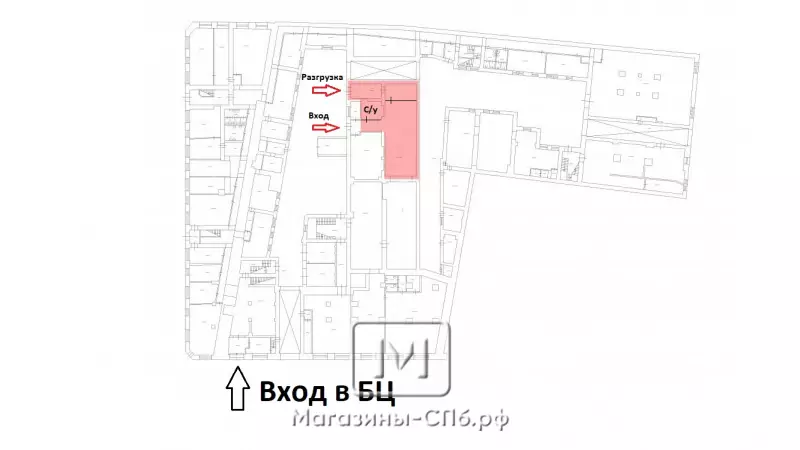 Универсальное в заполненном БЦ 169м 99. План объекта