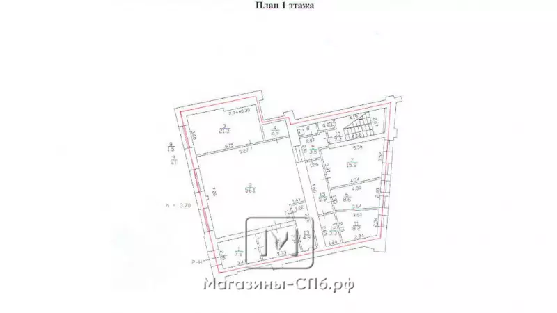 Офис/банк/магазин 211 м2 99. План объекта