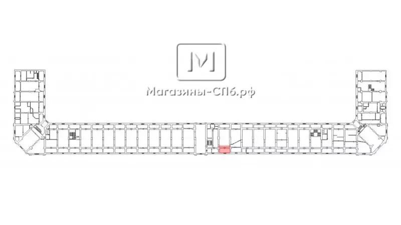 Аренда торгового помещения 32.7 кв.метров, 2 этаж 99. План объекта
