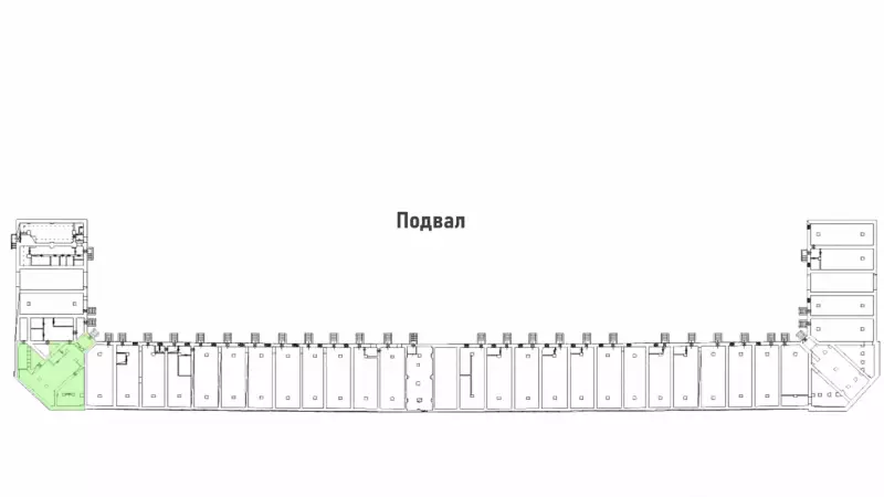 Аренда торгового помещения 291.1 кв.метров, Подвал этаж 99. План объекта