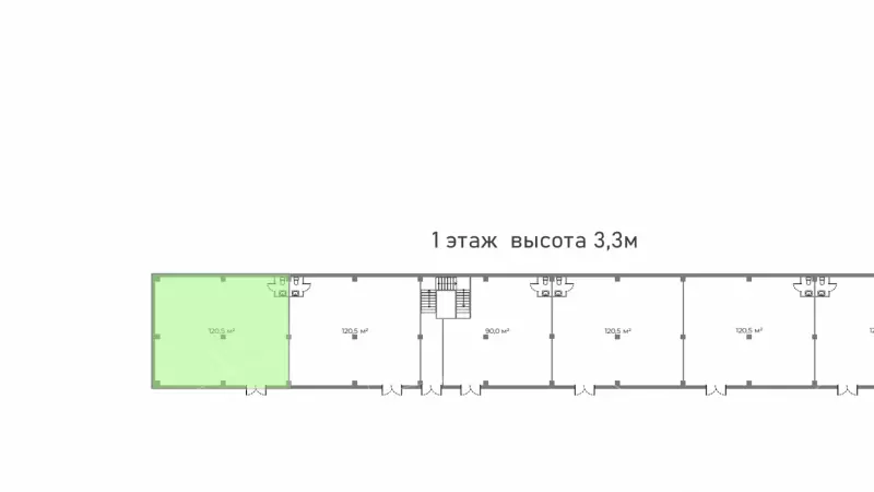 Универсальное помещение 120м 99. План объекта