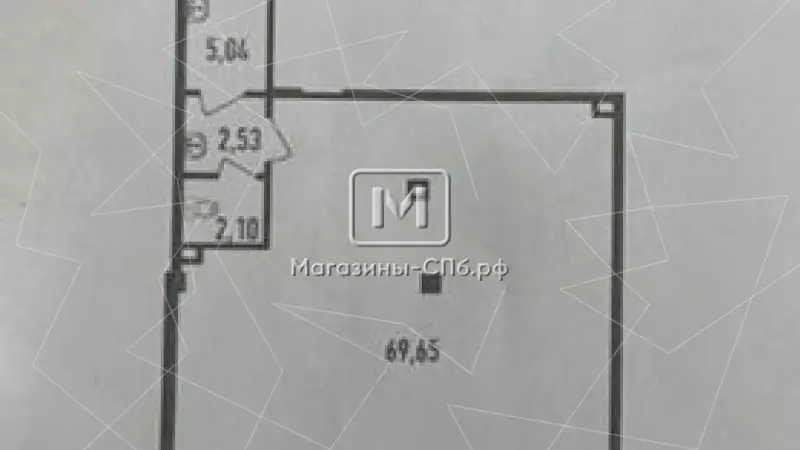 Аренда торгового помещения 79 кв.метров, 1 этаж 99. План объекта