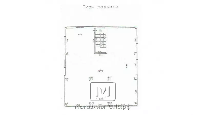 Аренда здания 1250 кв.метров, этаж 99. План объекта