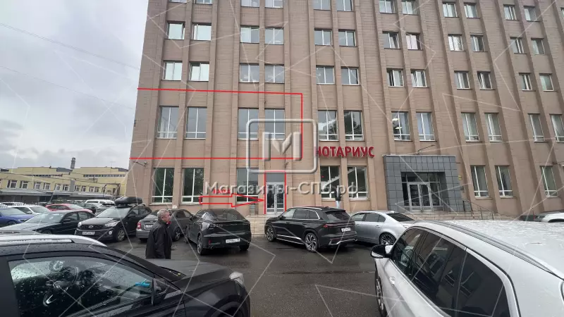 Столовая 188 м2 в БЦ (100% заполнение) 1. Фасад фронтальная