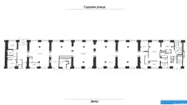 1 линия: Садовая ул. 1052м, 1 этаж и цоколь 1 линия: Садовая ул. 1052м, 1 этаж и цоколь